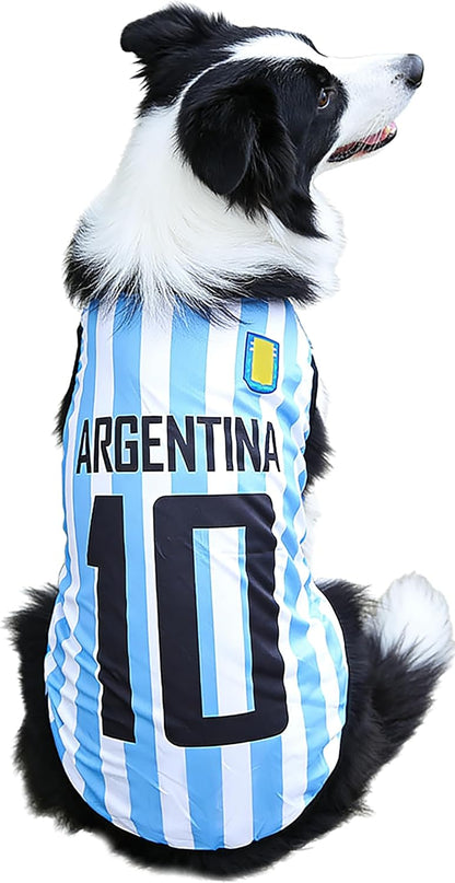 2026 World Cup Shirt for Dog, Soccer Jersey Pet Costume, Dog Jerseys for Small Medium Large Dogs, Football Shirt for Pets Yellow Large - Image 12