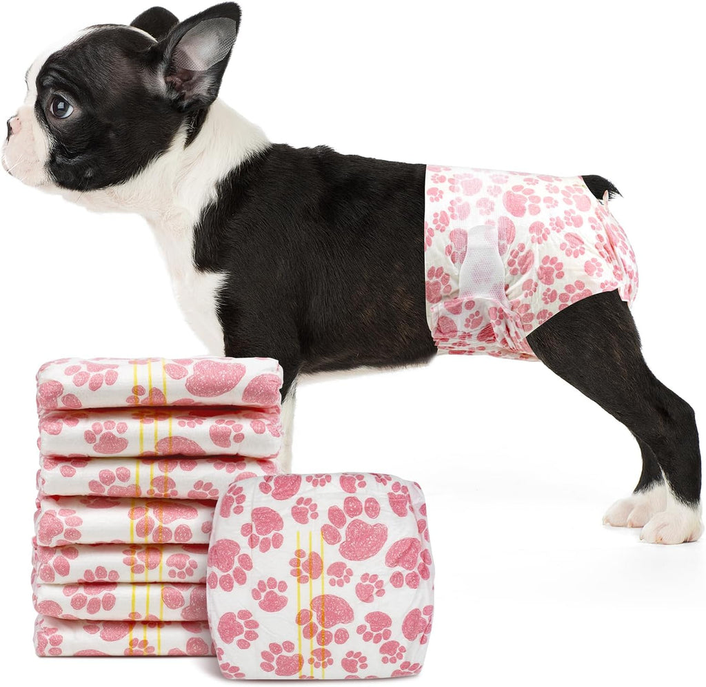 Dono Dog Diapers Female, Disposable Doggie Diapers, Super Absorbent Puppy Diapers with Adjustable Tail Hole, Wetness Indicator for Cats Doggy in Heat Period, XX-Small, 16 Count - Image 11