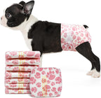 Dono Dog Diapers Female, Disposable Doggie Diapers, Super Absorbent Puppy Diapers with Adjustable Tail Hole, Wetness Indicator for Cats Doggy in Heat Period, XX-Small, 16 Count - Image 11