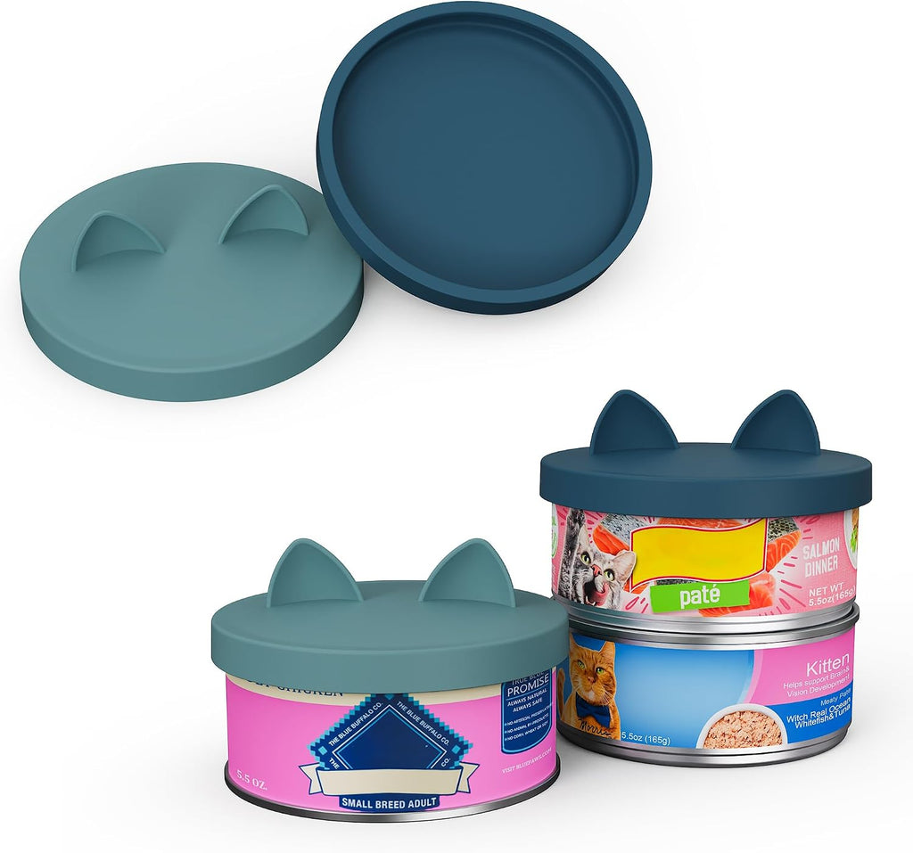 Ohmo dishwasher safe silicone lids for pet food storage