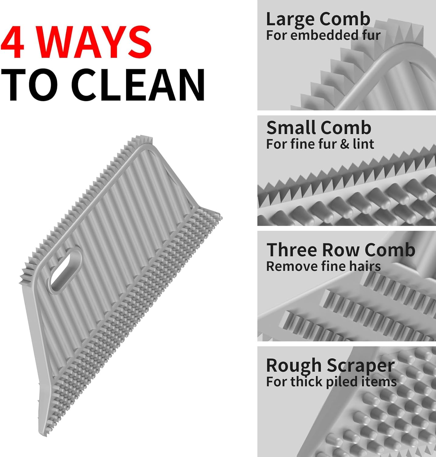 Soccso carpet rake tool used on living room carpet