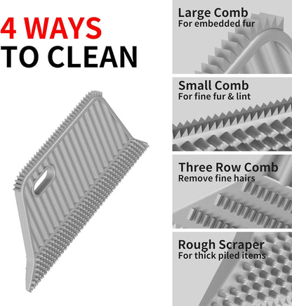 Soccso carpet rake tool used on living room carpet