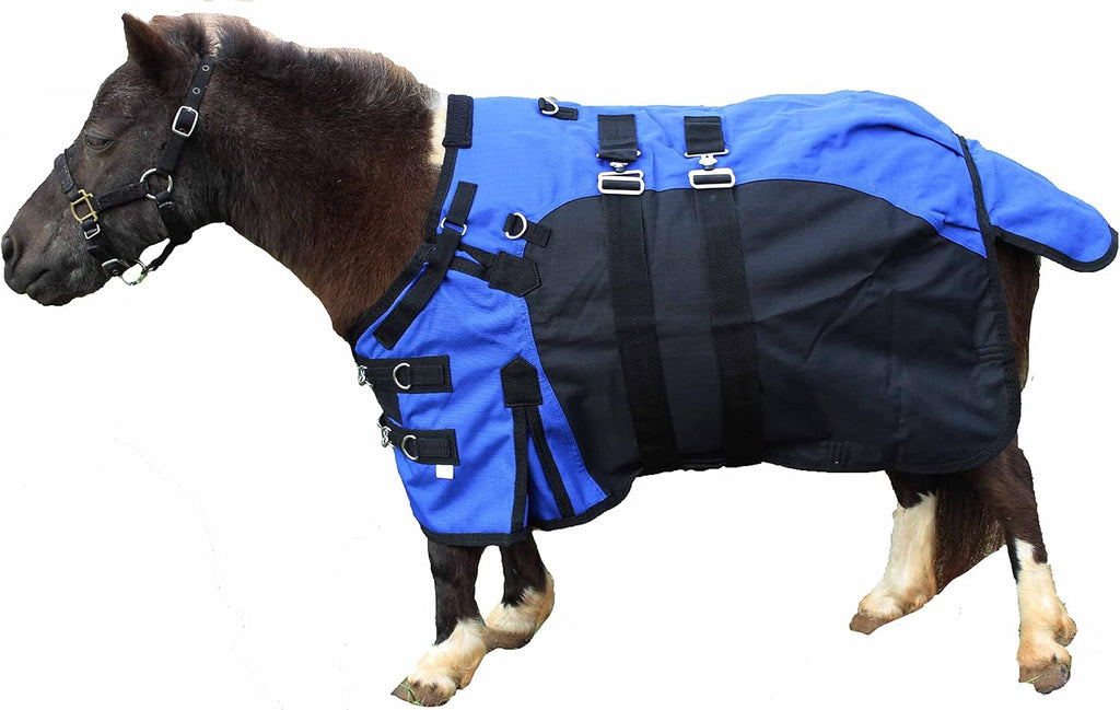 Challenger 1200D Miniature Weanling Donkey Pony Horse Foal Winter Blanket Teal 51945 - Image 14