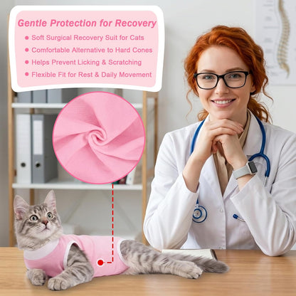 Coppthinktu breathable pet onesie for post-spay recovery