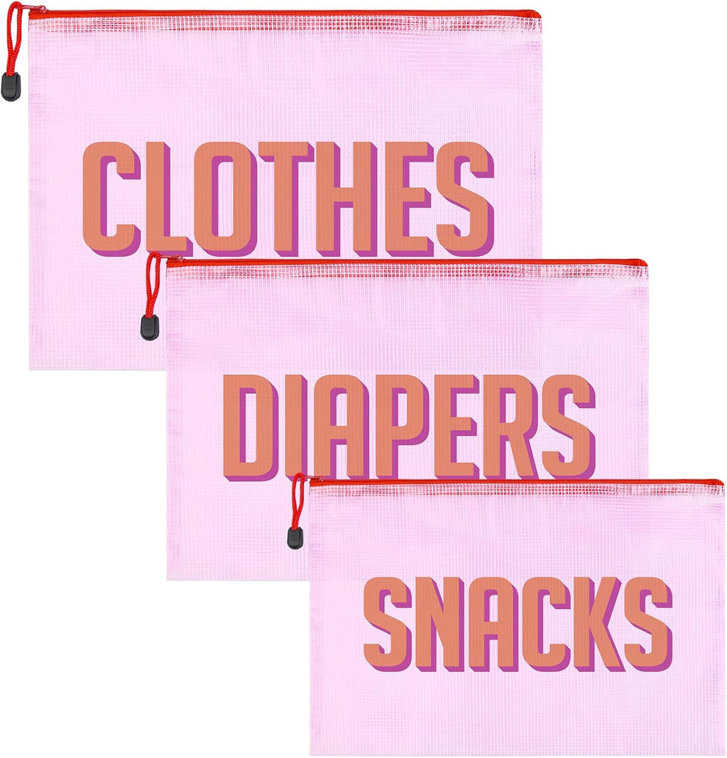 KUIRAN Hospital Bag Organizing Pouches front view in pink