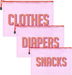 KUIRAN Hospital Bag Organizing Pouches front view in pink