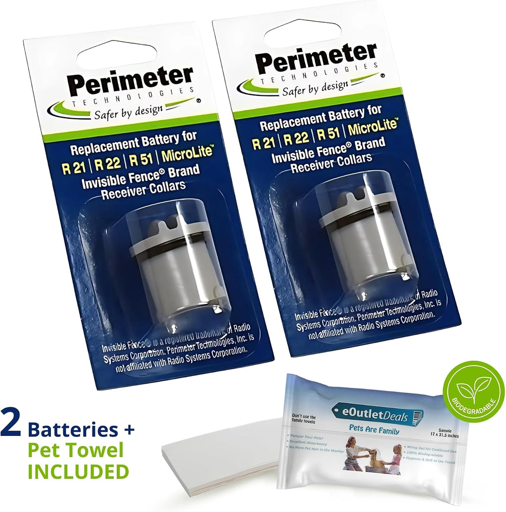 Water tight electronic collar battery replacements for dogs