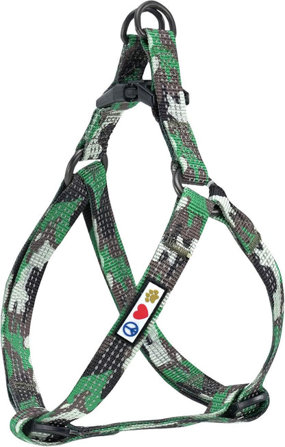 Pawtitas Multicolor Step-in Dog Harness - Adjustable No-Pull Vest for Puppies to Seniors, Safe & Comfortable S Blue/Teal/Yellow - Image 12