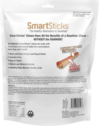 Close up of SmartBones SmartSticks peanut butter dog chew texture