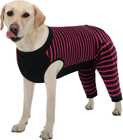 Kuoser Dog Recovery Suit for Back Legs,Soft Dog Surgery Suit with Dog Pants to Stop Licking,Dogs Recovery Sleeve Elbow Protector Pet Surgical Onesie for Abdominal Wounds Dogs Cone Alternative,Pink M - Image 15