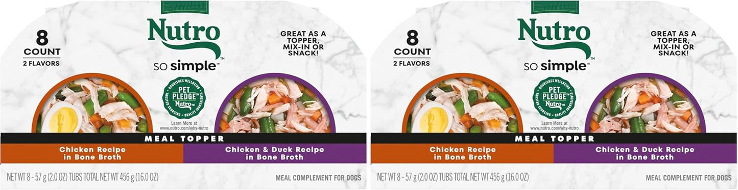 Nutro So Simple Wet Dog Food Meal Complement, Dog Food Toppers Chicken Recipe in Bone Broth, 2 oz. Trays (10 Count, Pack of 1) - Image 13
