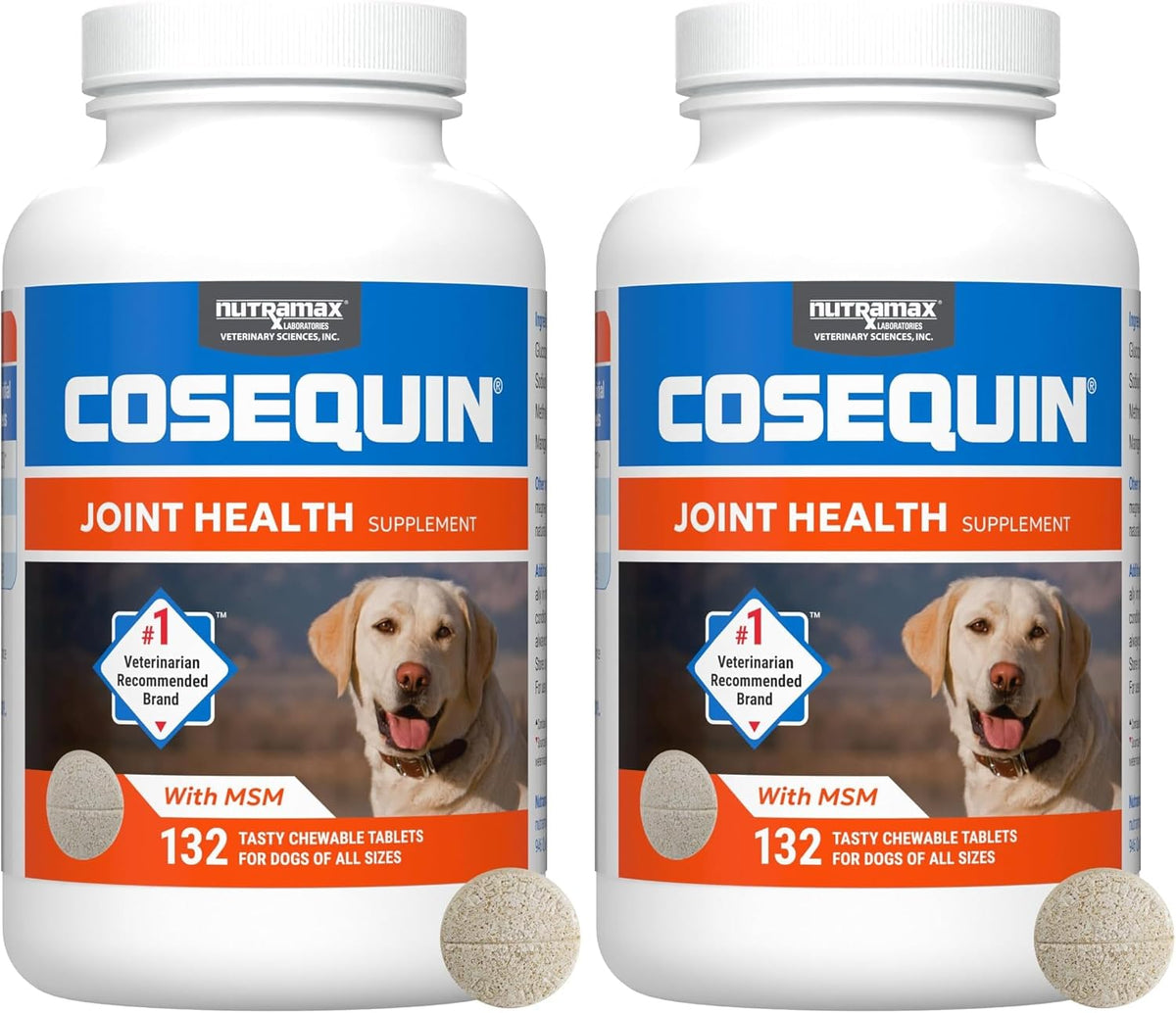 Nutramax Cosequin for Dogs Joint Health Supplement, Contains Glucosamine for Dogs, Plus Chondroitin and MSM, Supports Healthy Joints, For All Breeds and Sizes, Chewable Tablets, 132 Count - Image 11