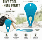 High-strength anodized aluminum tick key tool