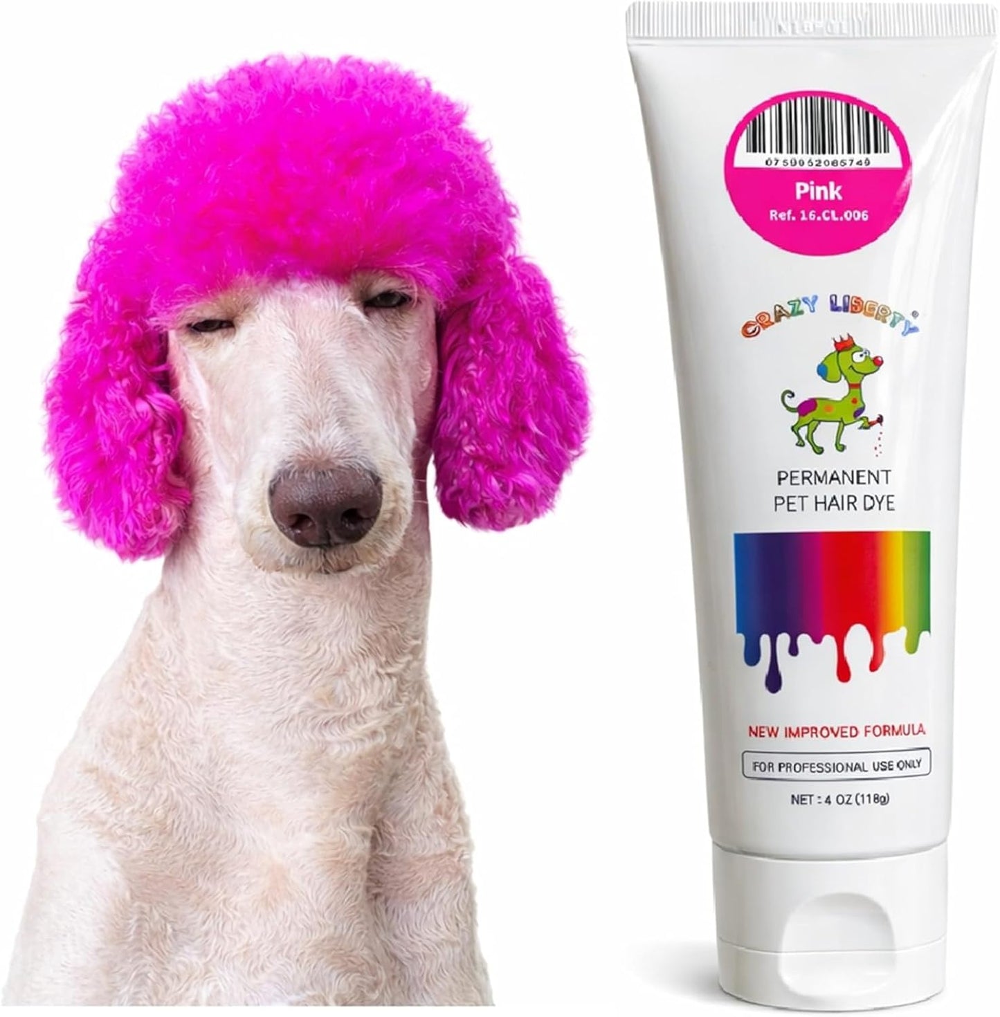 Safe non-toxic pet hair coloring gel in black