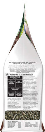 Complete packaging of oxbow animal health chinchilla food formula