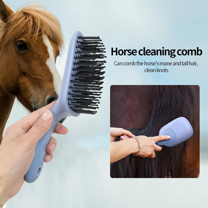 Histotree blue mane brush for equine grooming