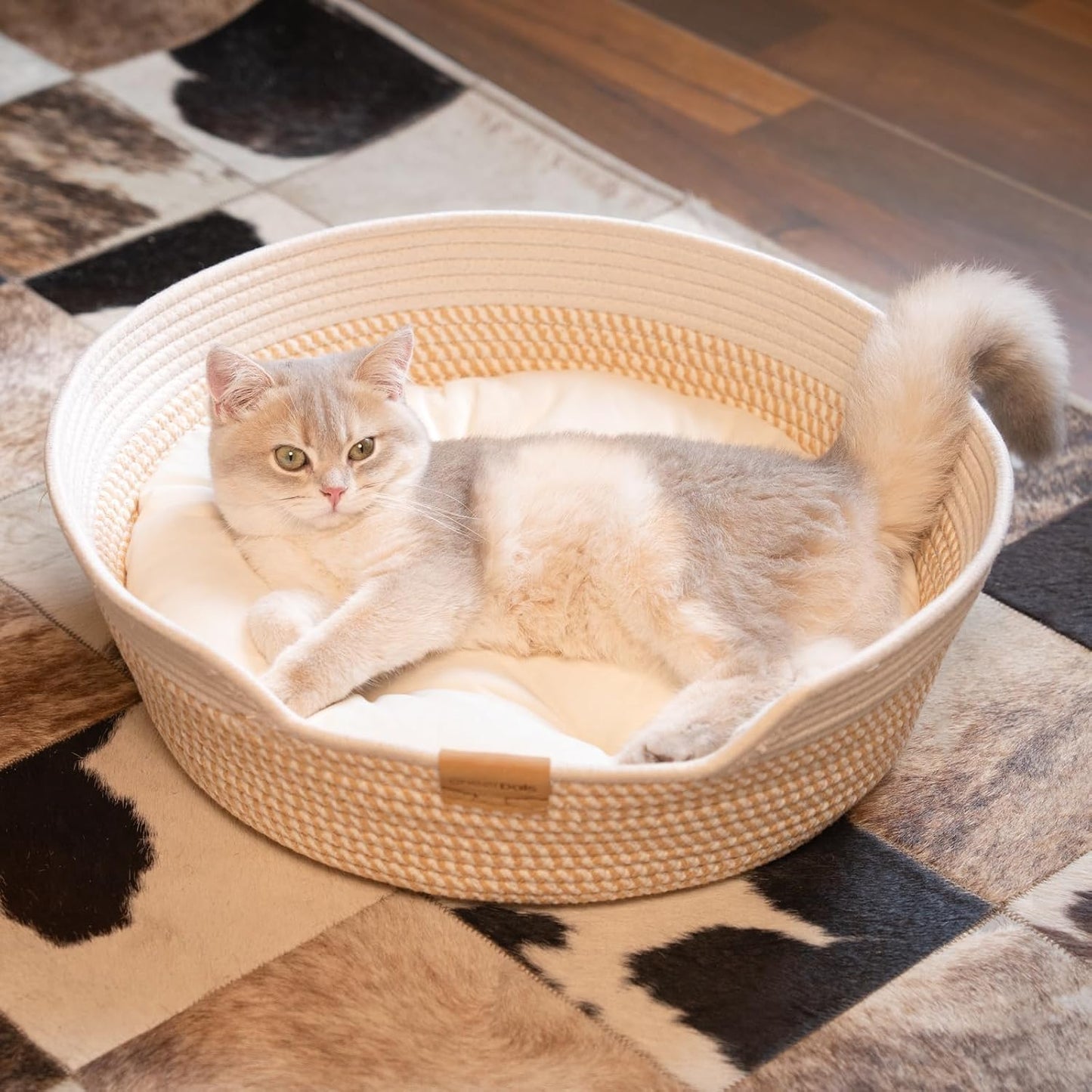 Cheerhome Pets cat bed cushion details and material