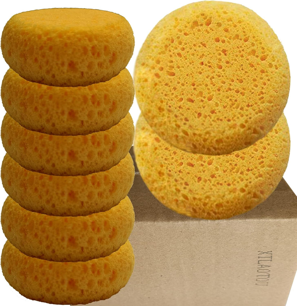 Premium imported synthetic sea sponge alternative for painting projects.