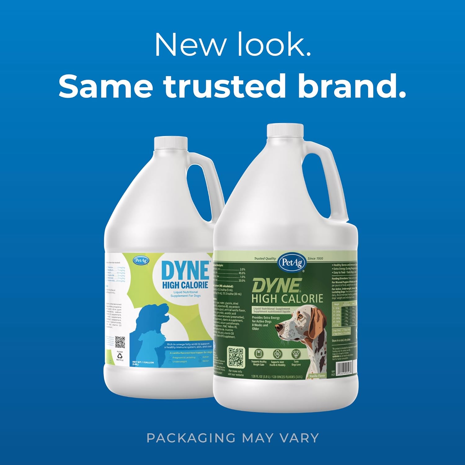 PetAg Dyne 1 gallon nutritional supplement label details
