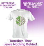 Pooph laundry additive bottle showing 32 fluid ounce capacity