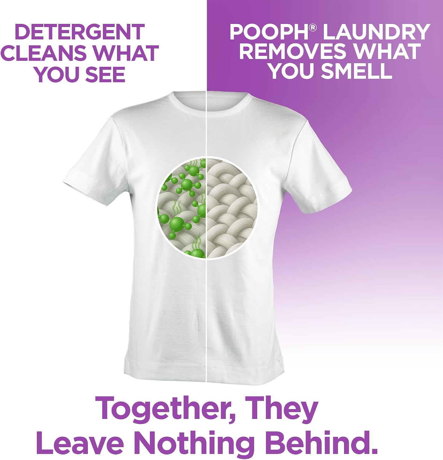 Pooph laundry additive bottle showing 32 fluid ounce capacity