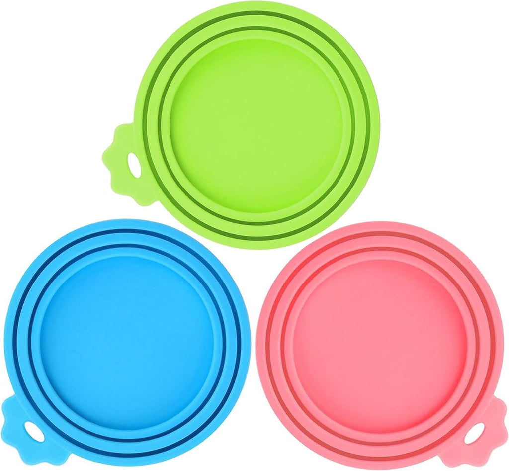2 Pack Pet Food Can Covers, Silicone Universal Can Lids for Dog & Cat Food, BPA Free, One Fit Most Standard Size Food Cans Green/Blue - Image 11