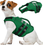 Kuoser Dog Life Jacket Large, High Flotation Puppy Safety Vest for Swimming Boating, Reflective Water Vest Pet Life Preserver with Rescue Handle, Orange L - Image 13