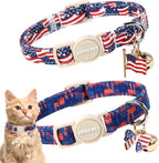 ARING PET 2 Pack Cat Collars-Cute Breakaway Cat Collar with Bell & Pendant, Adjustable Christmas Kitten Collars with Safety Buckle for Girl and Boy Cats - Image 14