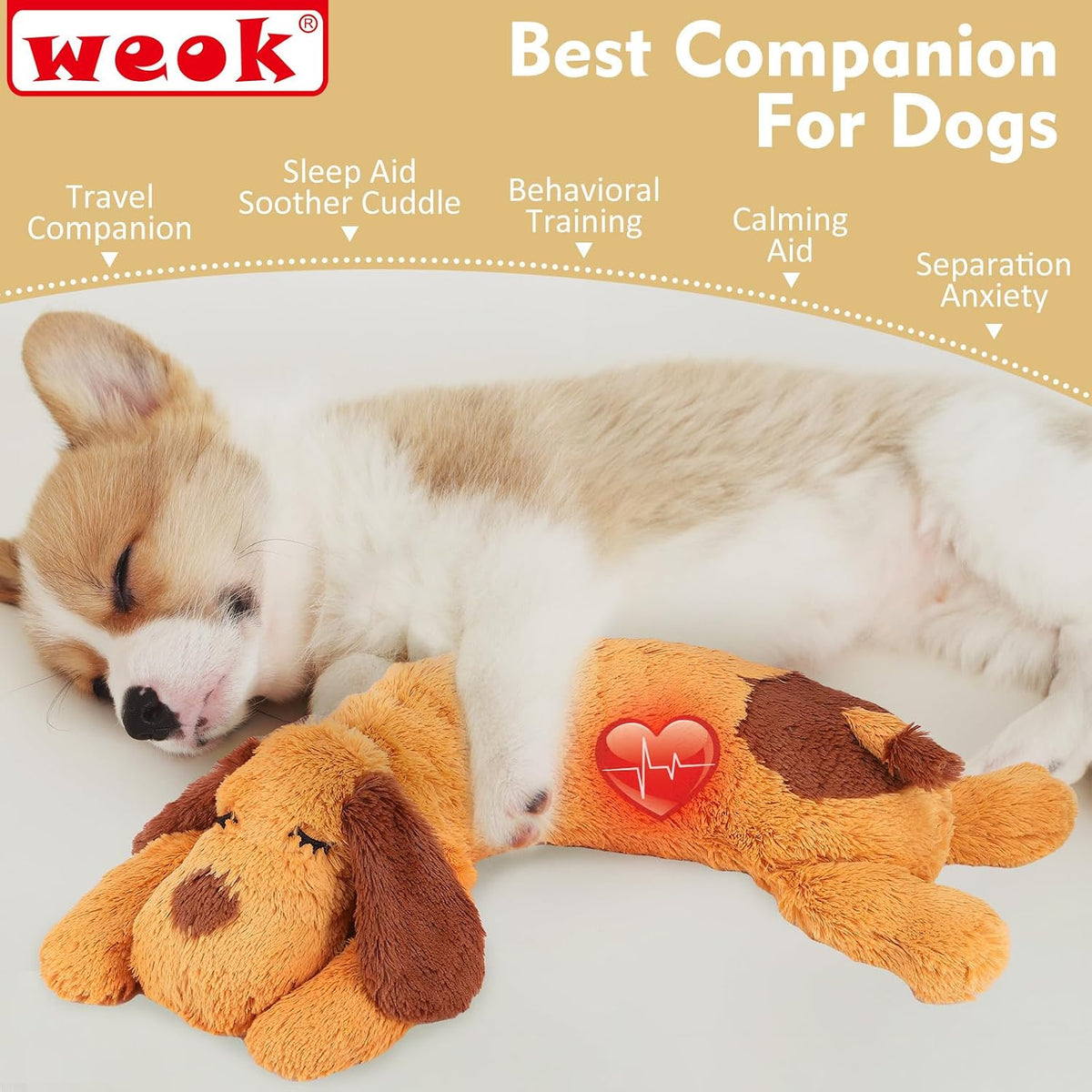 WEOK pet behavioral training aid in dog crate