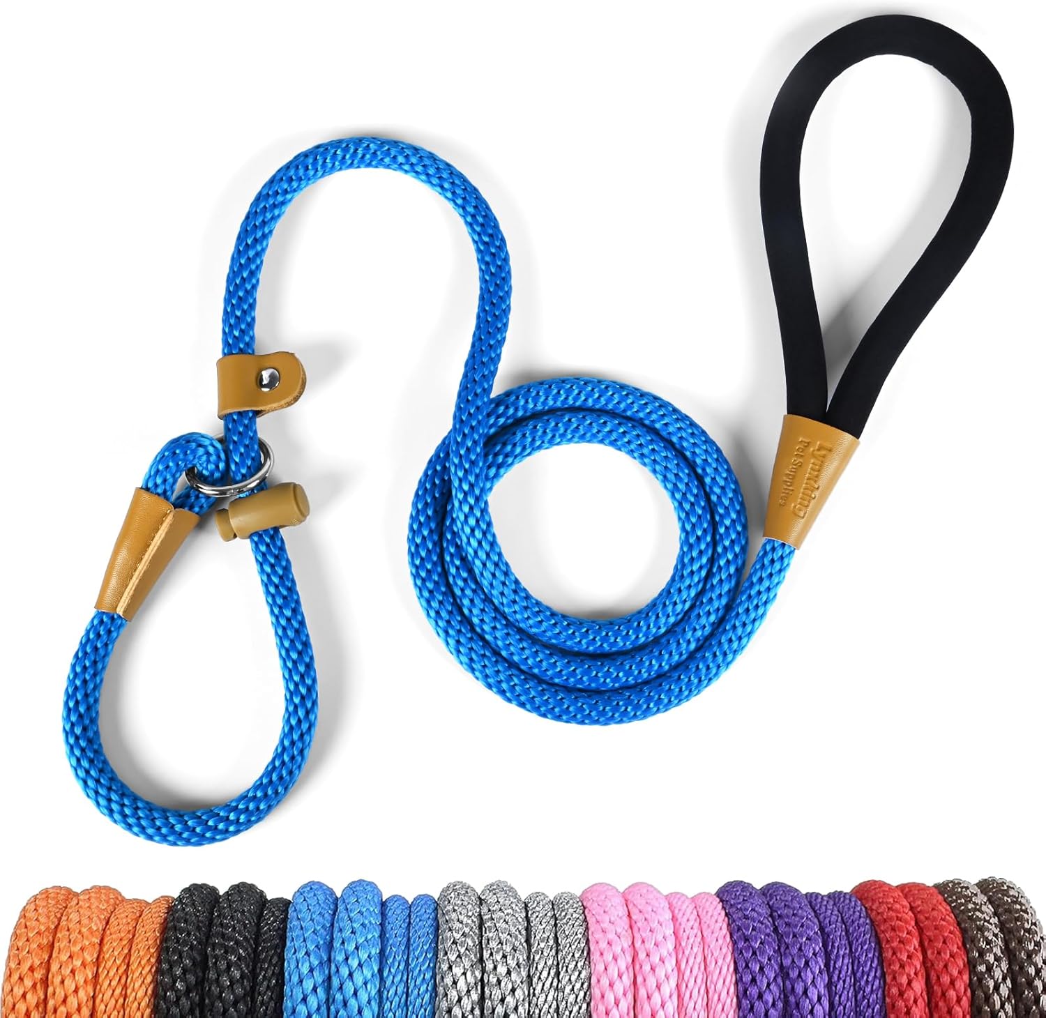 lynxking Dog Leash Slip Lead 5 6 8 FT Dog Training Leash Strong Heavy Duty Rope No Pull Training Lead Leashes for Dogs - Image 14