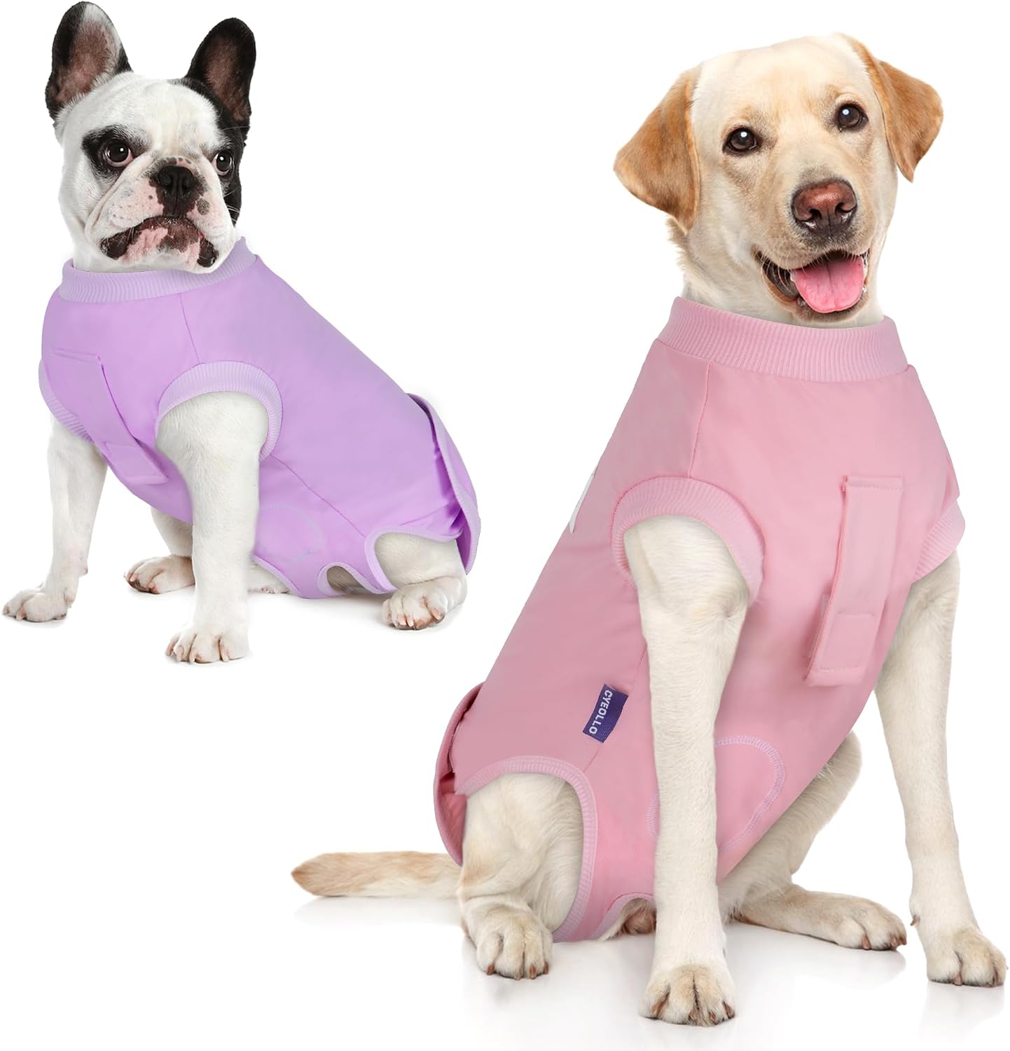 cyeollo Recovery Suit for Dogs Surgery Suit Female Spay Soft Pet Onesie Bodysuit Male Dog Neuter, Small Dogs Surgical Recovery Shirt, Yellow Duck, M - Image 13