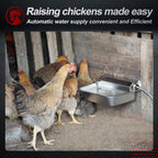PETHIND 1 gallon automatic livestock water trough for chickens and farm animals.