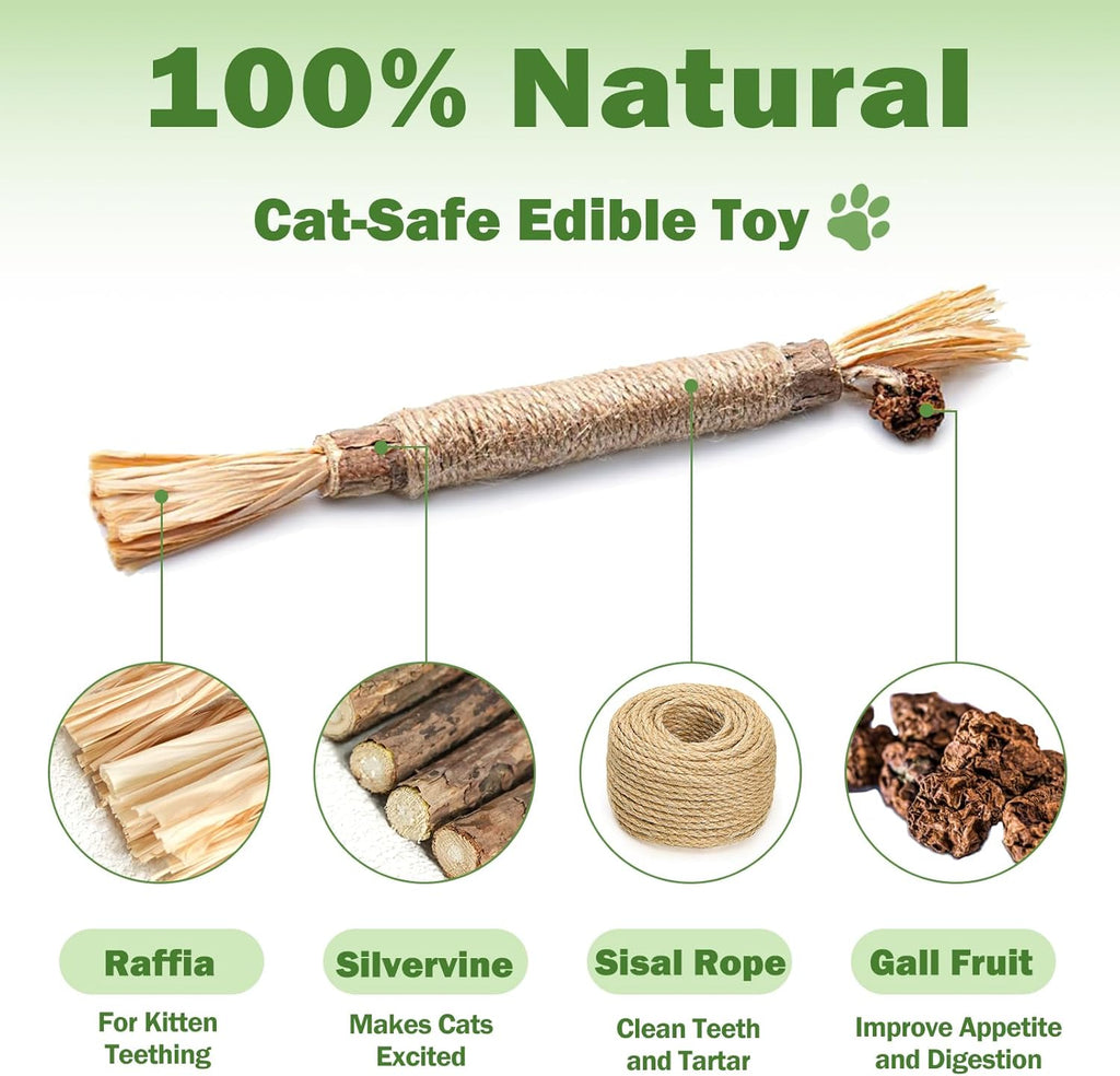 Grembeb natural silvervine cat dental chew sticks bundle