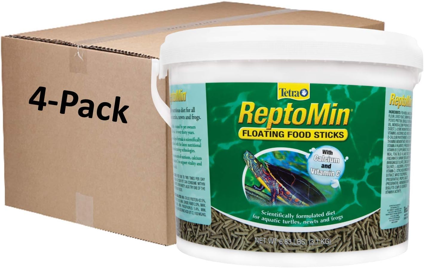 Tetra ReptoMin Floating Food Sticks Complete Food for Aquatic Turtles, Newts and Frogs, 2 LB (900 Grams) - Image 14