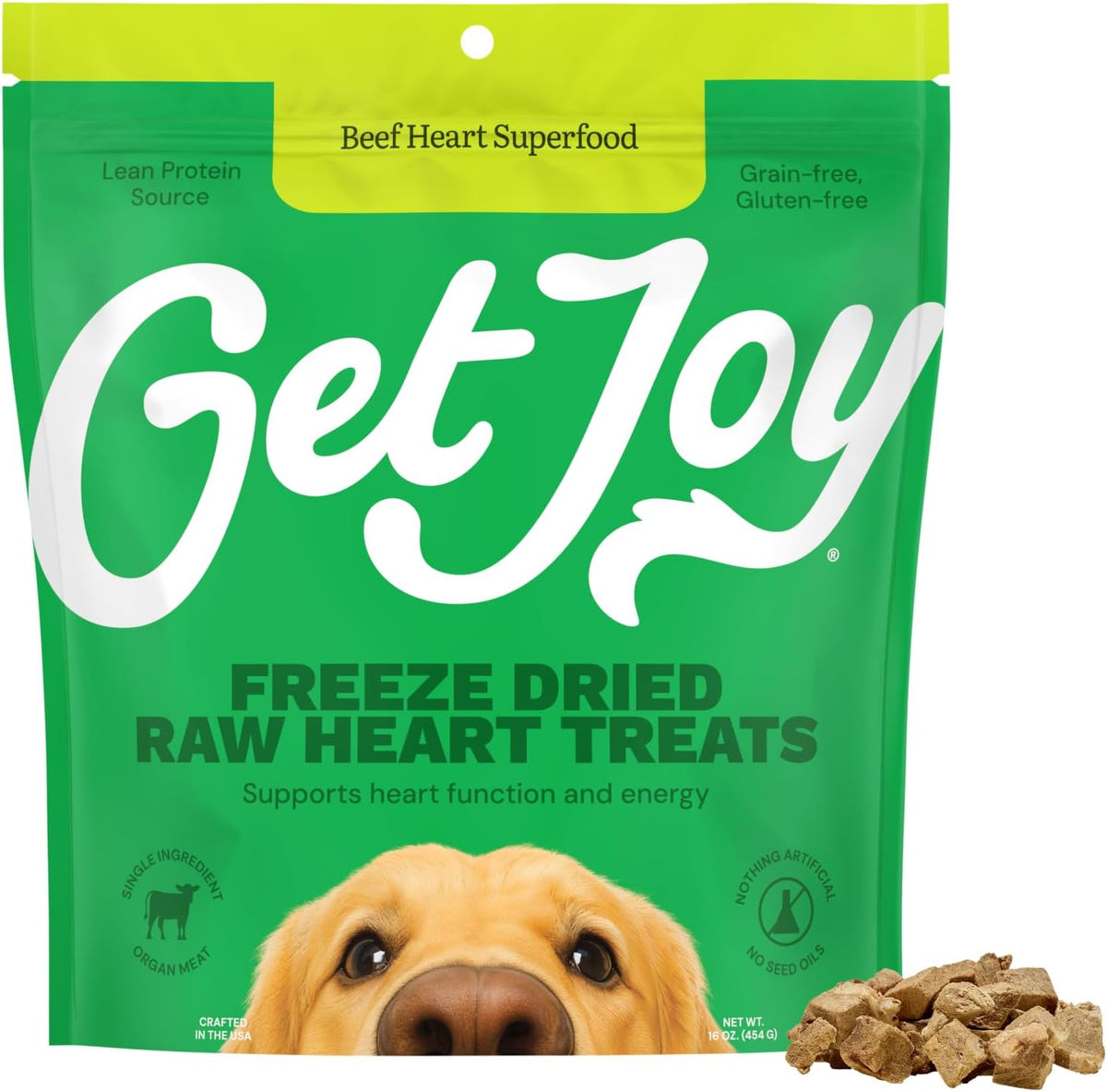 Get Joy Freeze Dried 100% Beef Liver Dog Treats, 4oz | Single Ingredient Organ Meat, High Protein Raw Dog Food Topper, Snack & Training Rewards | Grain Free, Gluten Free, Filler Free - Image 14