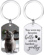 Funnylife Custom Cat Photo Memorial Keychain Pet Memorial Gifts for Cats - Image 8