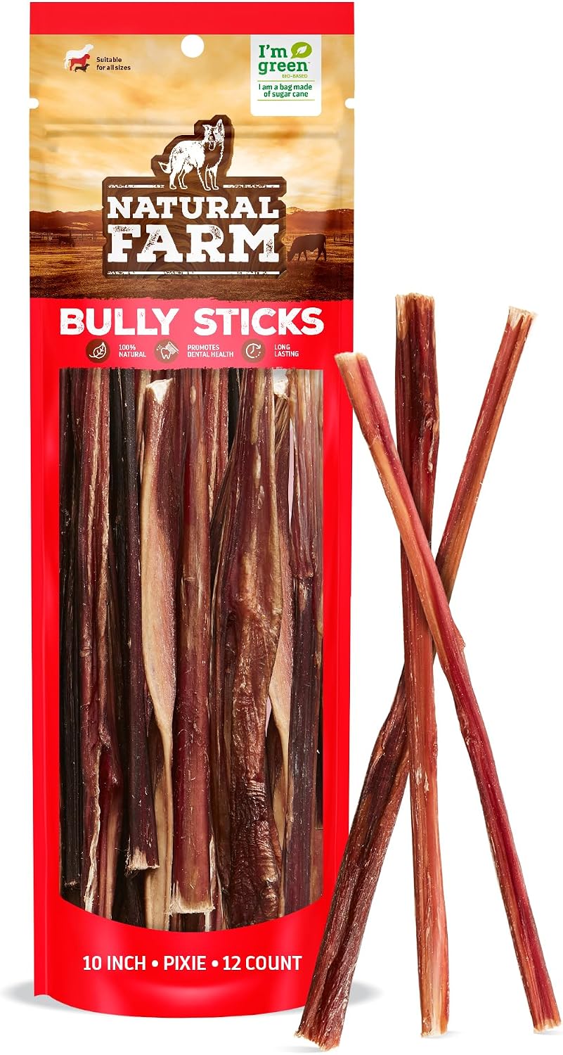 Natural Farm Pixie Bully Sticks (6 Inch, 50 Pack), Thin Pizzle Beef Treats, Grain-Free, High Protein, Best Rawhide Alternative for Small, Puppies or Senior Dogs - Image 10