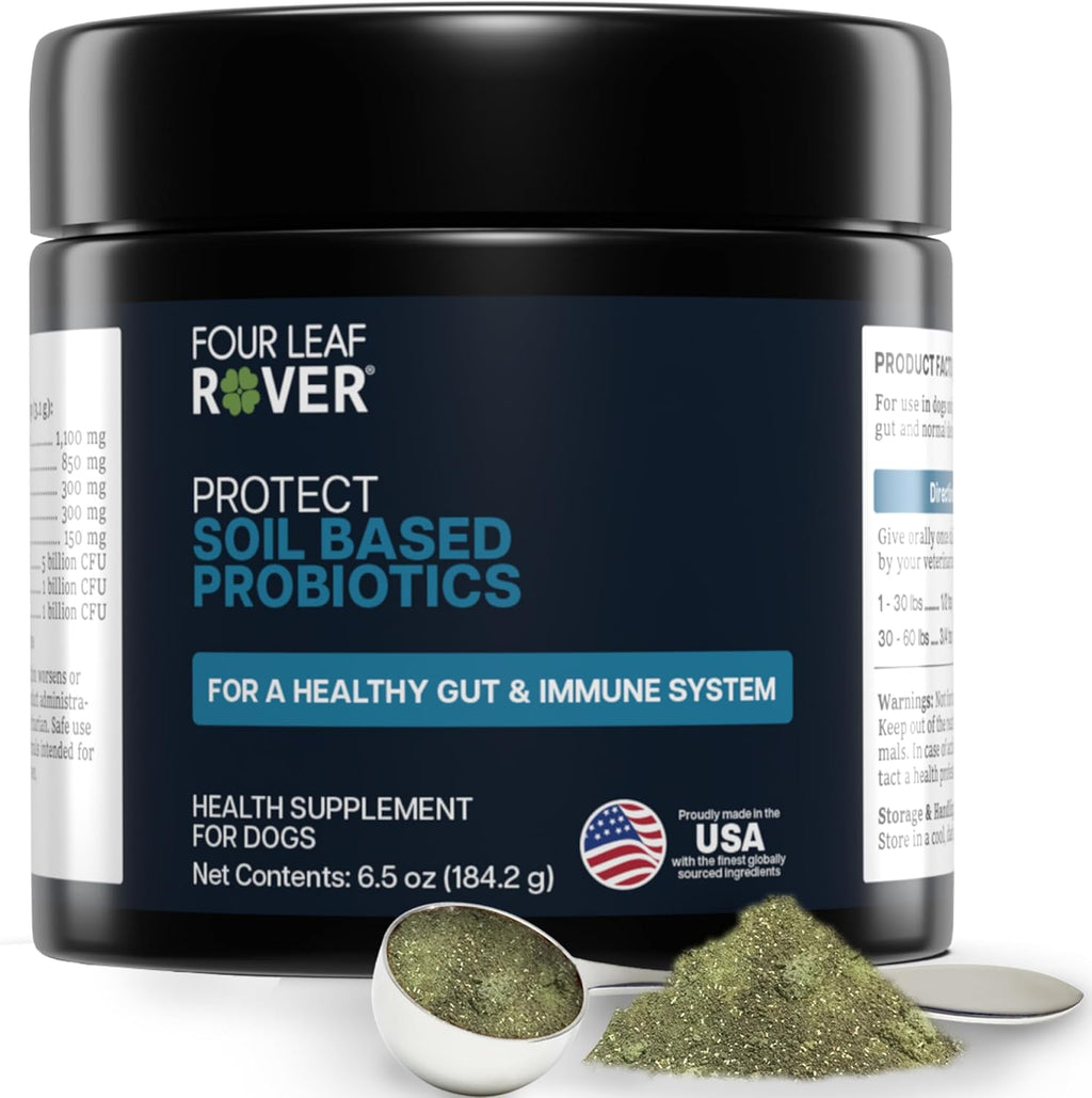Four Leaf Rover Protect - Probiotics for Dogs - Veterinarian Formulated - with Natural Prebiotics and Antioxidants - Detoxification & Gut Health - 30 Day Large Dog Supply - Image 10