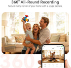 Smart pet and baby monitor interface on mobile app