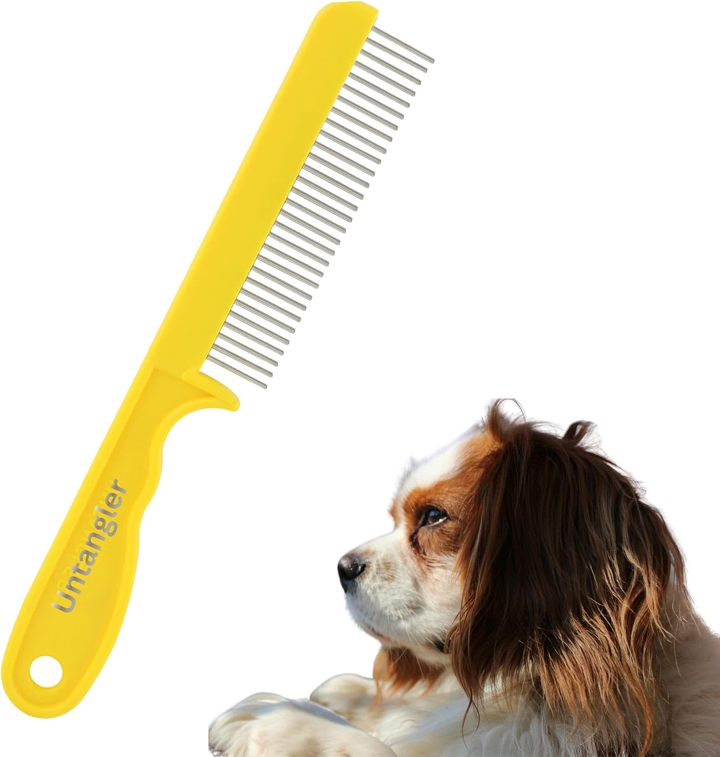 Super-Groom Combs with Smooth Rotating Teeth for Painless Mat Removal (Royal Purple, 22 Coarse-Teeth) - Image 10