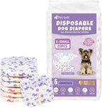 Pet Soft Female Dog Diapers - Disposable Doggie Diapers with Wetness Indicator, Puppy & Cat Diaper Super Absorbent, Fit for Female Dog in Heat or Incontinence, 40pcs (XXS, Mixed) - Image 10