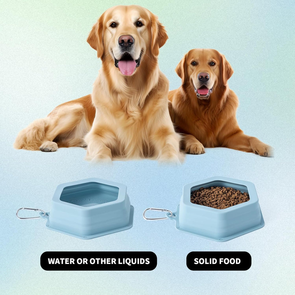 SLSON durable silicone pet bowl showing the reinforced sturdy rim