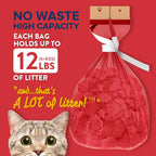 Red Rocket pet waste bags with cardboard handle frame