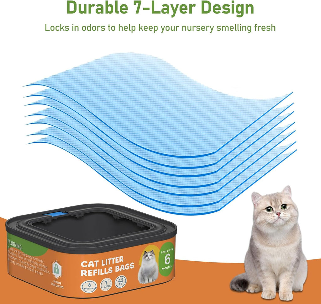 Lisyee cat litter refill cartridge 4 pack packaging