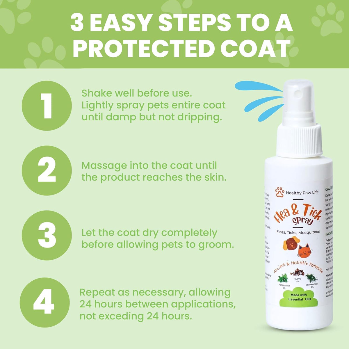 Close up of Healthy Paw Life pest control spray nozzle