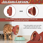 KOOLTAIL Cat Cone Collar Soft, Adjustable Cat Cones to Stop Licking, Foldable Donut Water Resistant Pet Recovery Neck E Collars After Surgery, Kitten Elizabethan Collar for Small to Large Cats,Brown M - Image 9