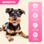 MON2SUN puppy dumbbell bones premium dog treats ingredient layout