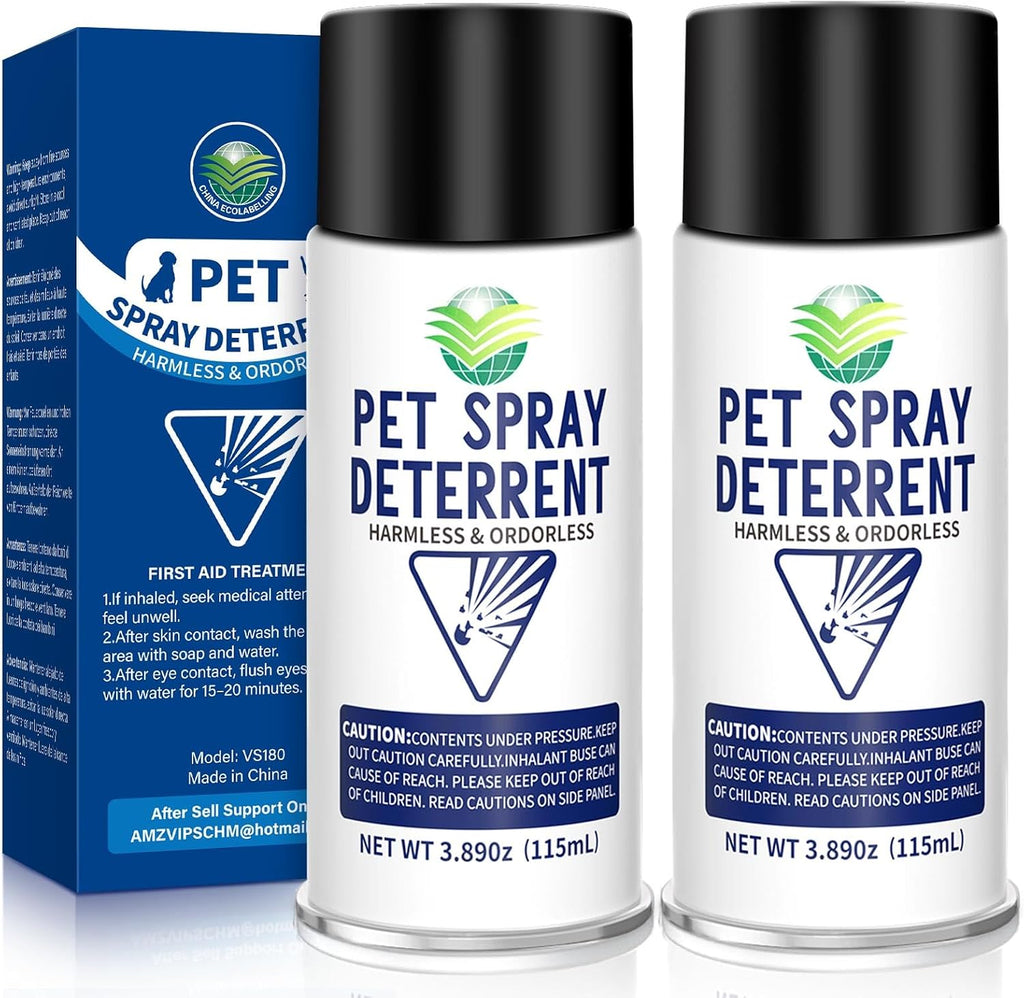 Piutezo cat deterrent spray refill two pack front packaging view