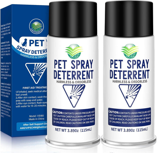 Piutezo cat deterrent spray refill two pack front packaging view