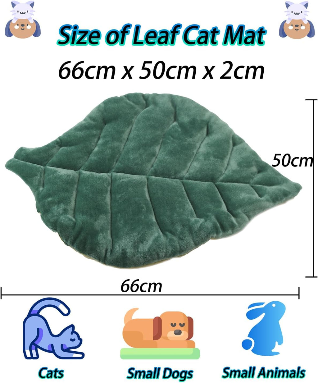 Green leaf pet pad on living room sofa with quilted stitching